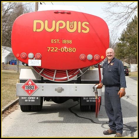 Dupuis Energy heating oil delivery truck